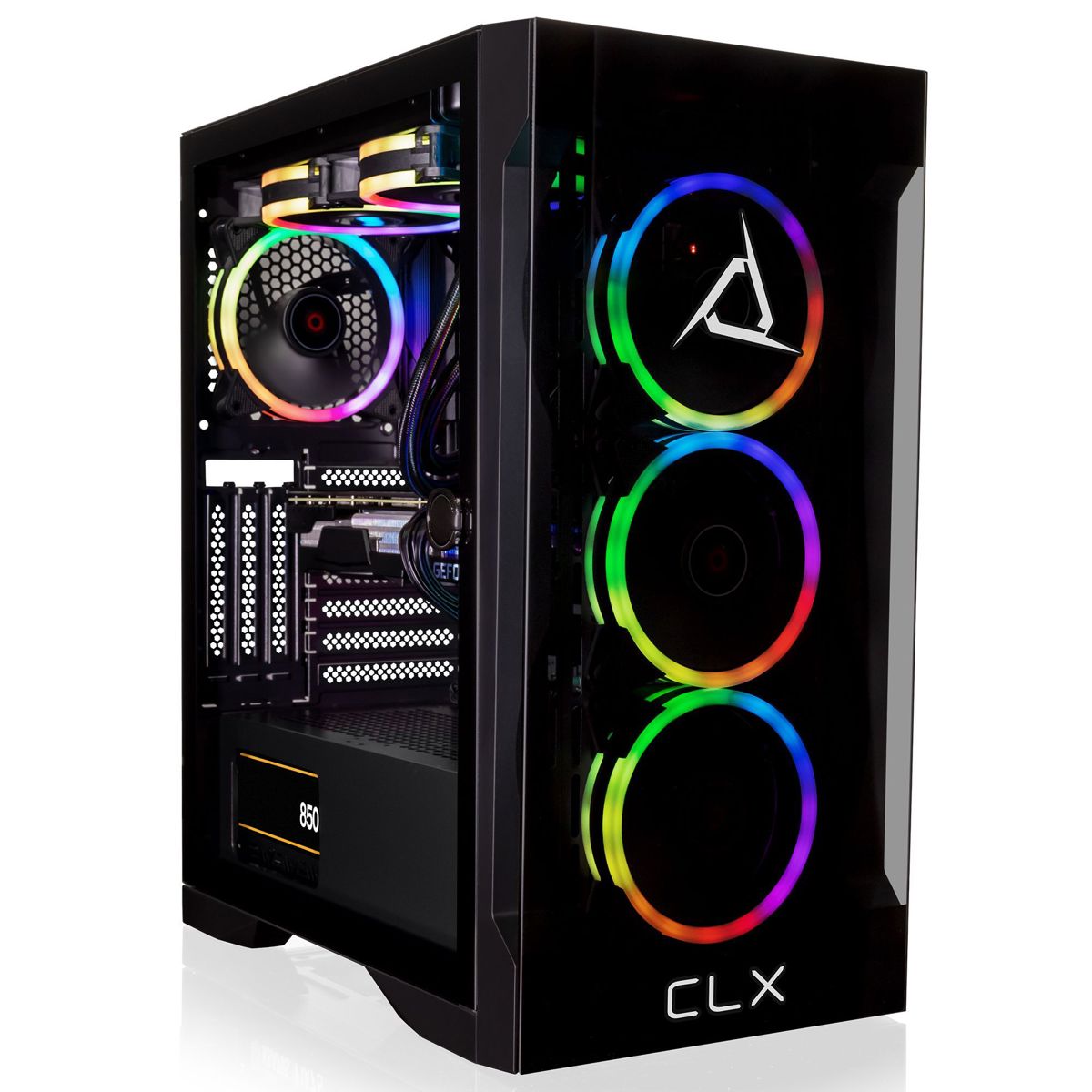 

CLX SET VR Gaming Desktop, R7 7700X, 32GB,1TB SSD+4TB HDD, RTX 4080, W11H, Black