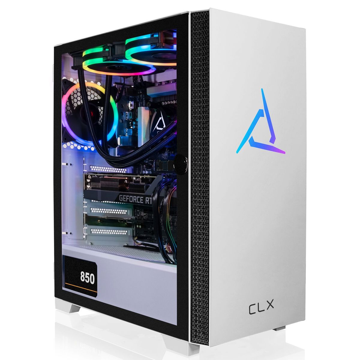 

CLX SET VR Gaming Desktop,i7-13700KF,32GB,1TB SSD+4TB HDD,RTX 4070 Ti,W11H,White