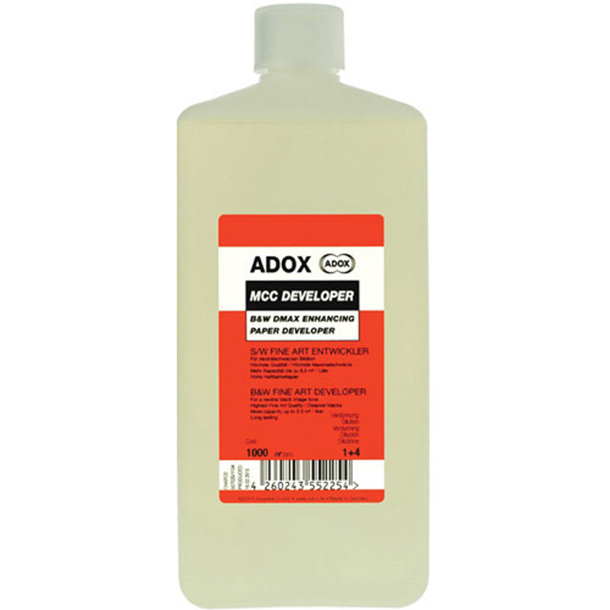 

Adox MCC Black and White Paper Developer, 1000ml Concentrate