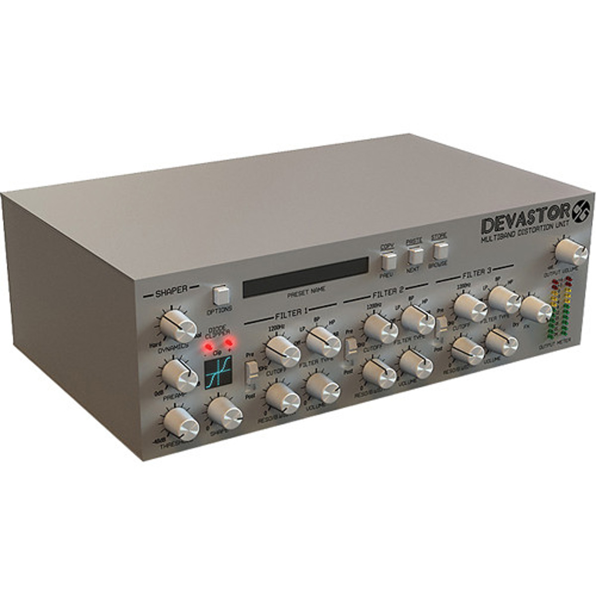 

D16 Group Devastor2 Multiband Diode Clipper Distortion Software Plug-In,Download