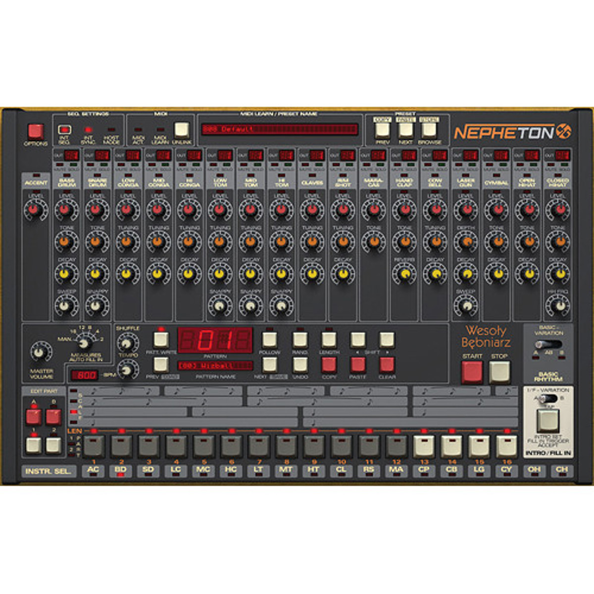 

D16 Group Nepheton Drum Machine 808 Emulator Software Plug-In