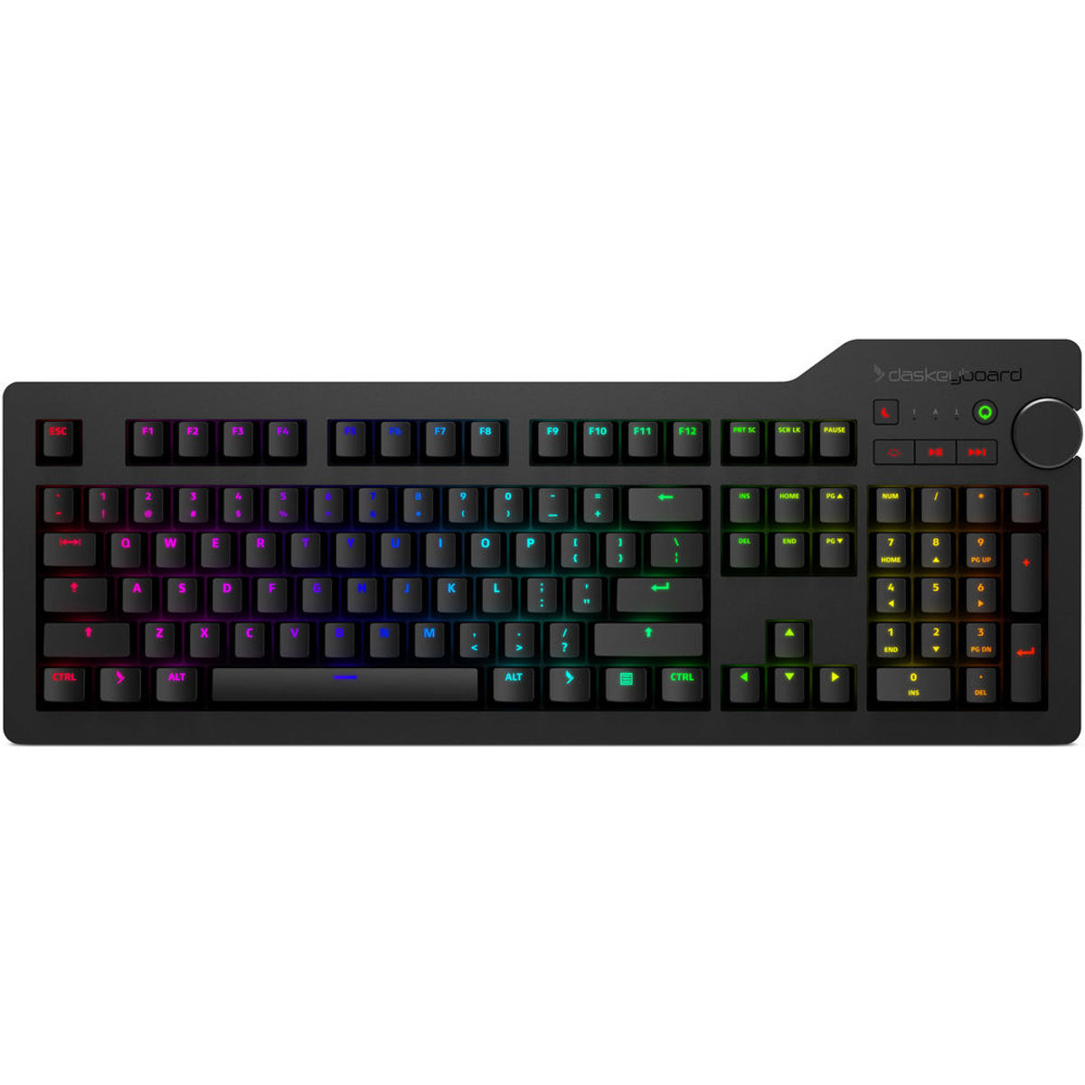 Image of Das Keyboard 4Q Wired Soft Tactile Cherry MX RGB Brown Smart Mechanical Keyboard