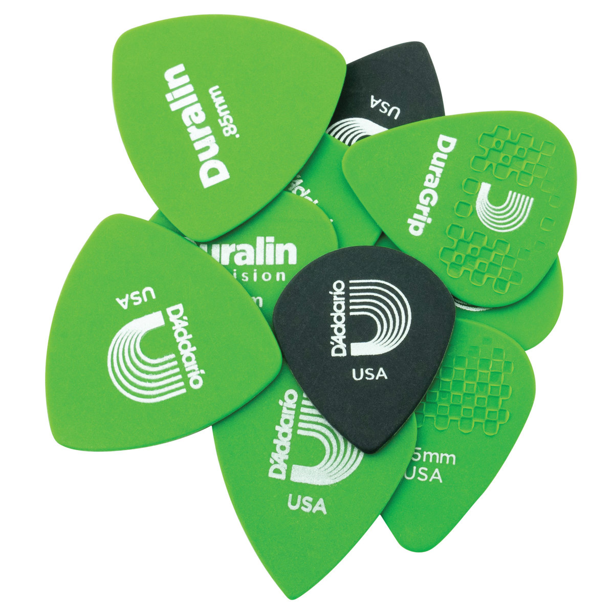 

D'Addario Duralin Assorted Guitar Picks, Medium, 15-Pack