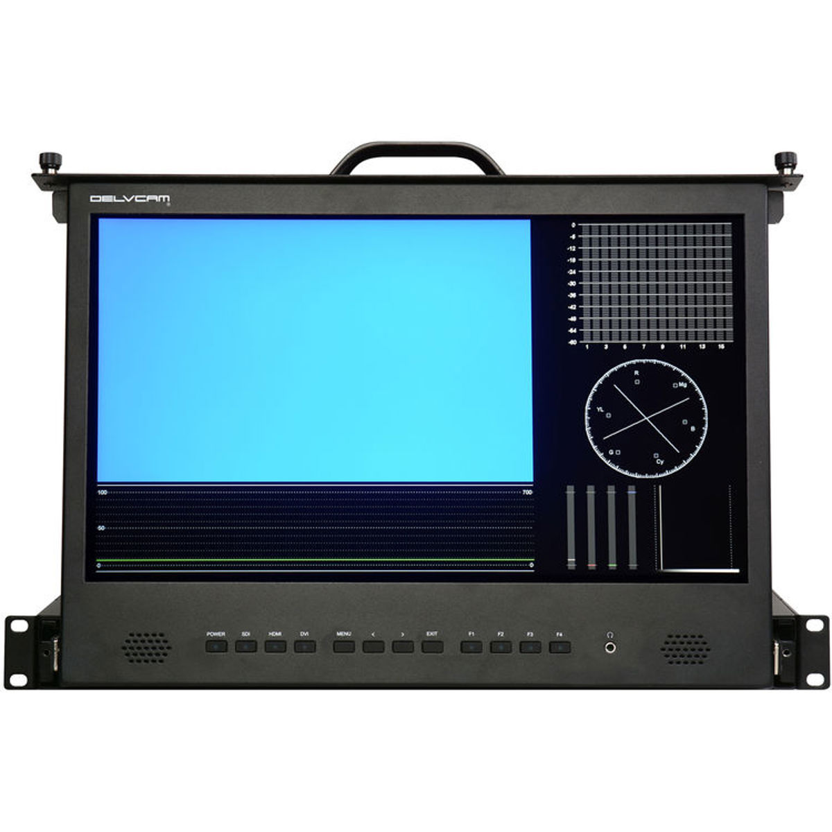 

Delvcam 17.3" 1RU Rack Drawer 3G-SDI Video Monitor with Cross Conversion