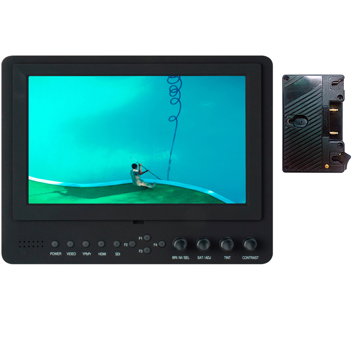 

Delvcam DELV-SDI-7 7" Camera-Top LED Monitor with Anton Bauer Battery Plate