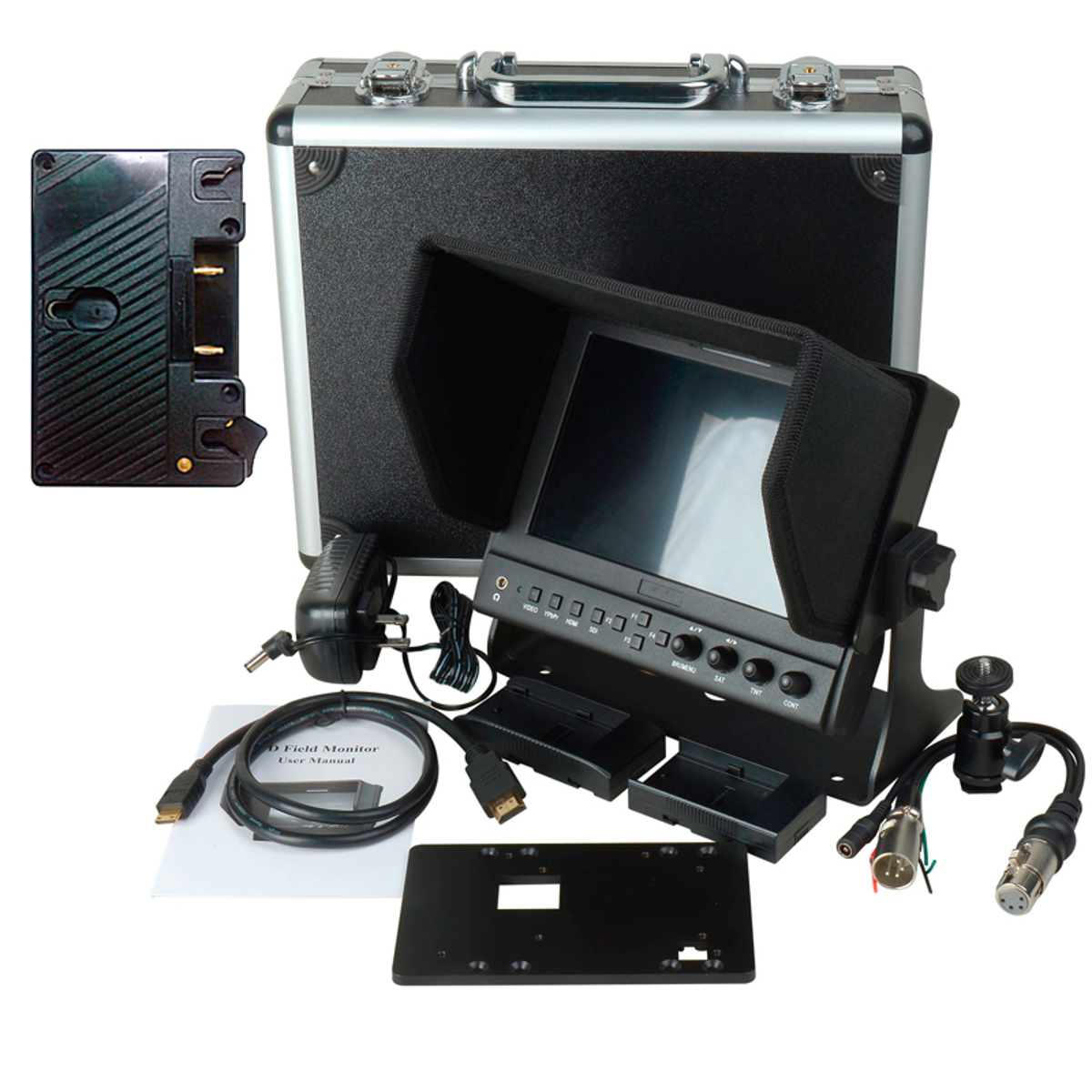 

Delvcam DELV-WFORM-7 7" 3G-SDI/HDMI IPS LED Monitor, Anton Bauer Battery Plate