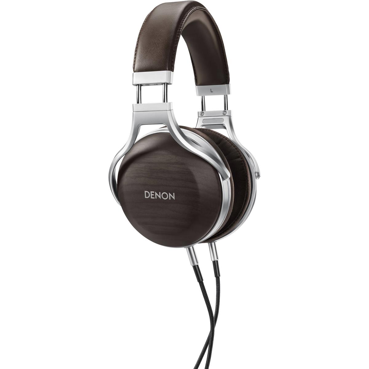 Denon AH-D5200 Zebrawood Over-Ear Closed-Back Premium Wired Headphones -  AHD5200EM