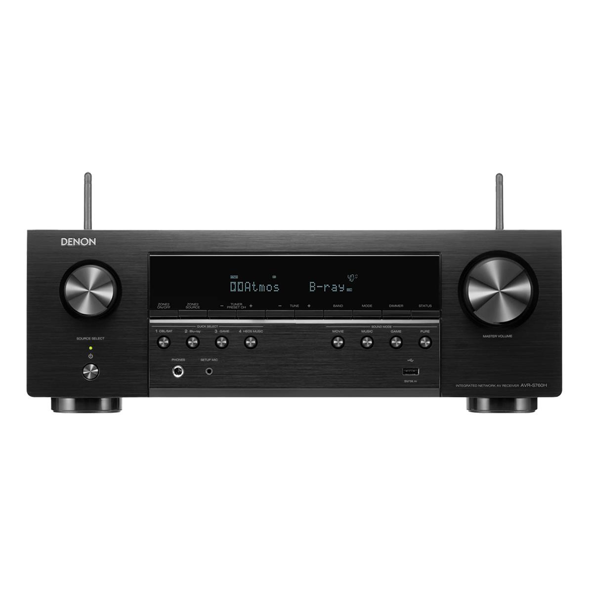 Image of Denon AVR-S670H 75W 5.2-Channel 8K Network AV Receiver with HEOS