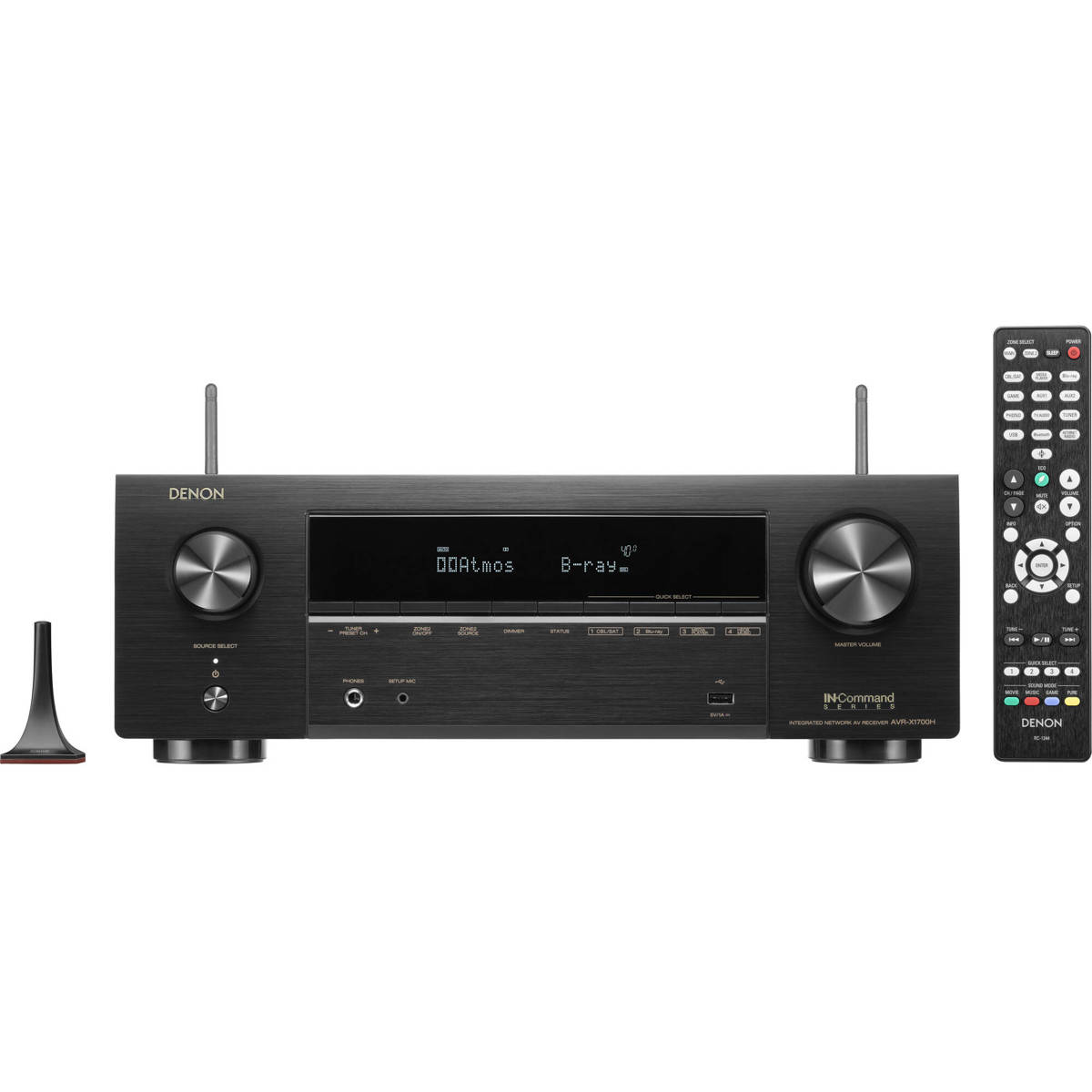 Denon AVR-X1700H 80W 7.2-Channel 8K Network AV Receiver with HEOS -  AVRX1700H