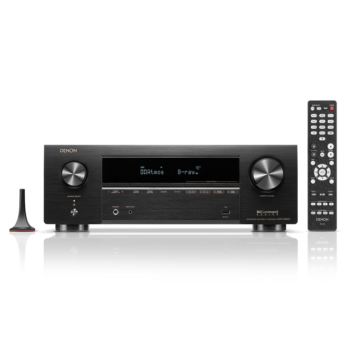 Image of Denon AVR-X1800H 80W 7.2-Channel 8K Network AV Receiver with HEOS