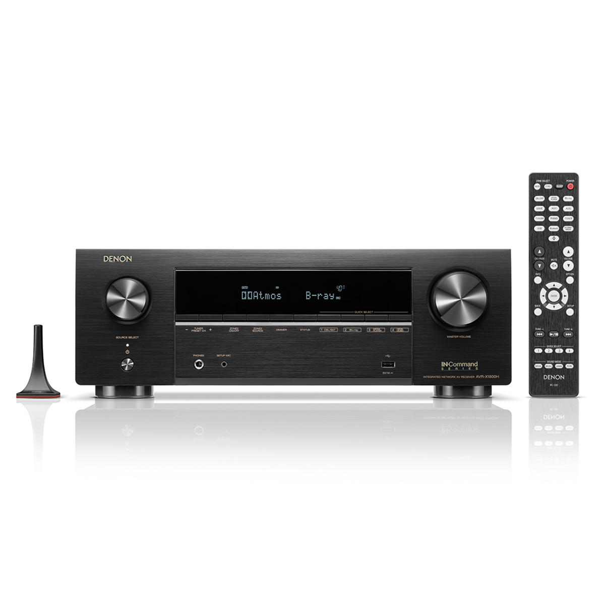 

Denon AVR-X1800H 80W 7.2-Channel 8K Network AV Receiver with HEOS, Black