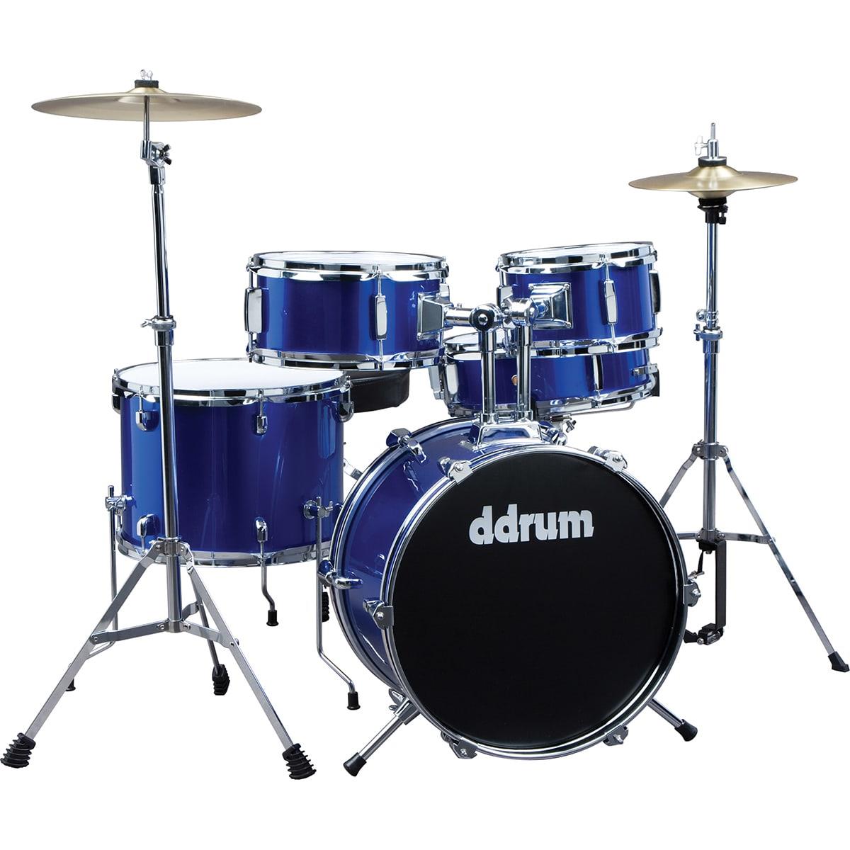 Dean Guitars D1 Junior Complete Drum Set with Cymbals, Police Blue -  D1 PB