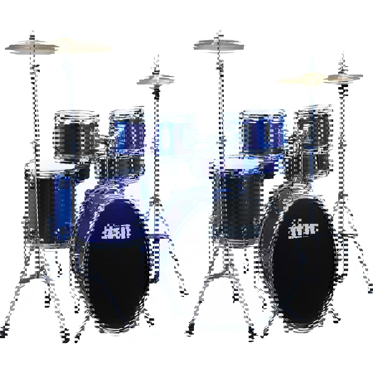 

Dean Guitars D1 Junior Complete Drum Set with Cymbals, Police Blue
