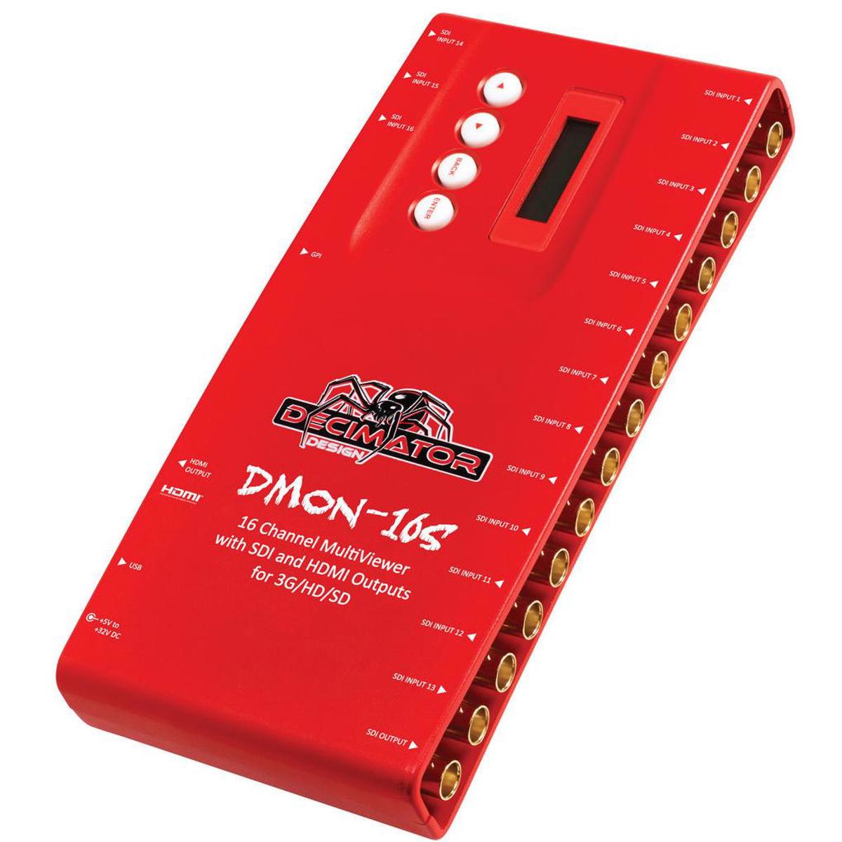 

Decimator DMON-16S 16-Channel Multi-Viewer with SDI & HDMI Outputs