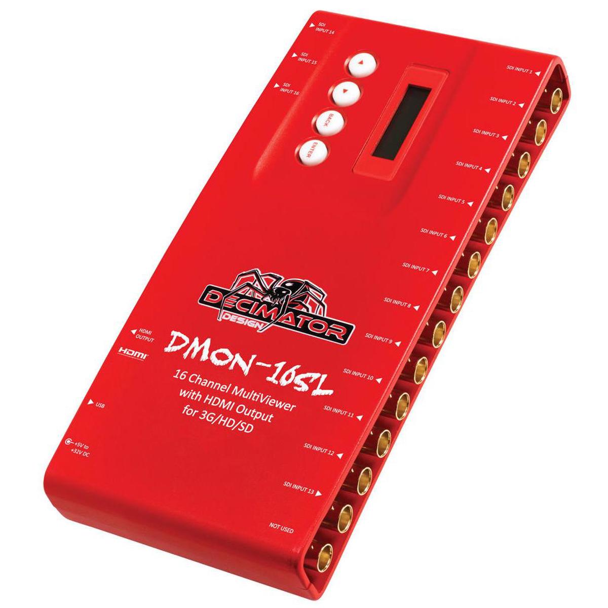 

Decimator DMON-16SL 16-Channel SDI Multiviewer