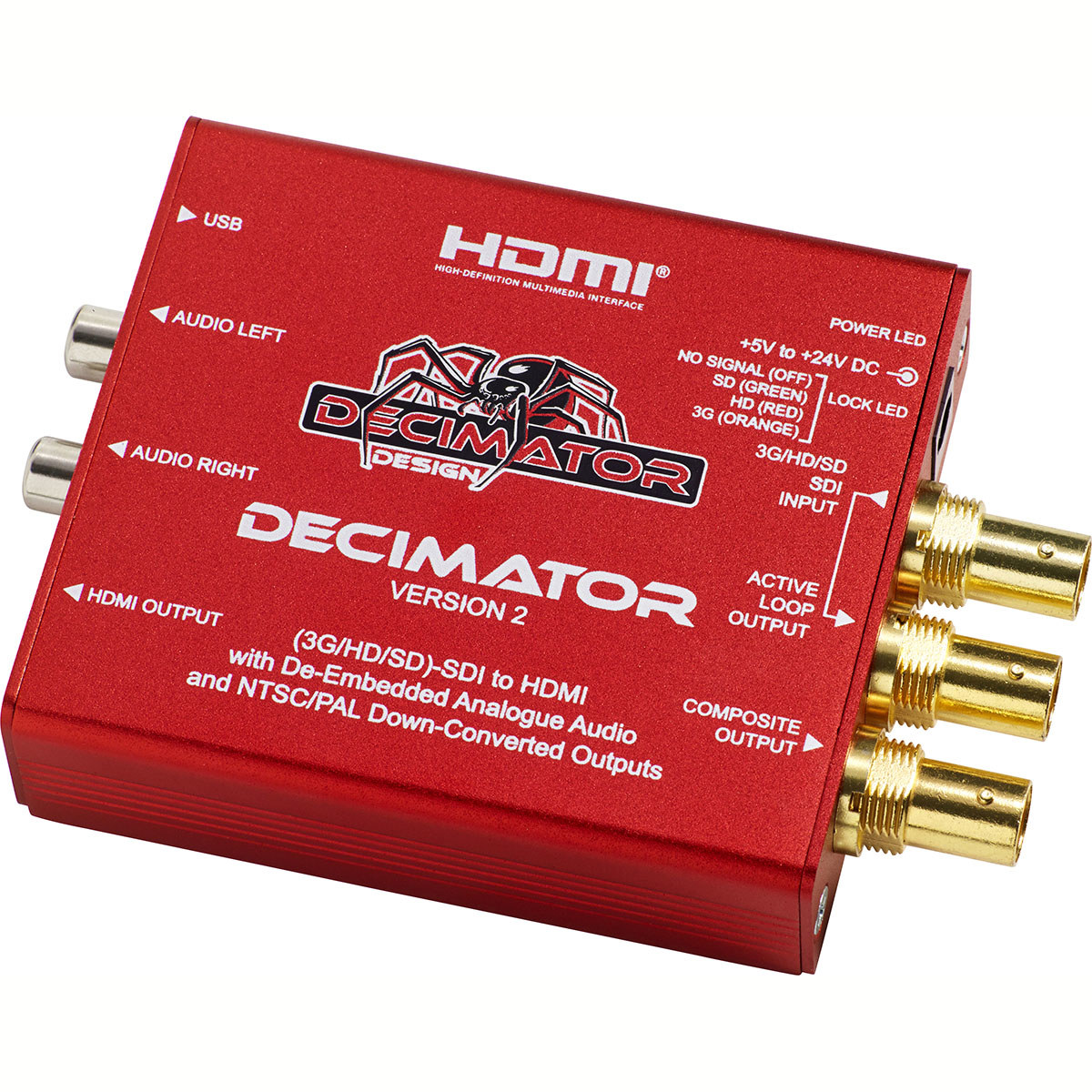 

Decimator Version 2 Simultaneously Scales SDI to Both HDMI & NTSC/PAL