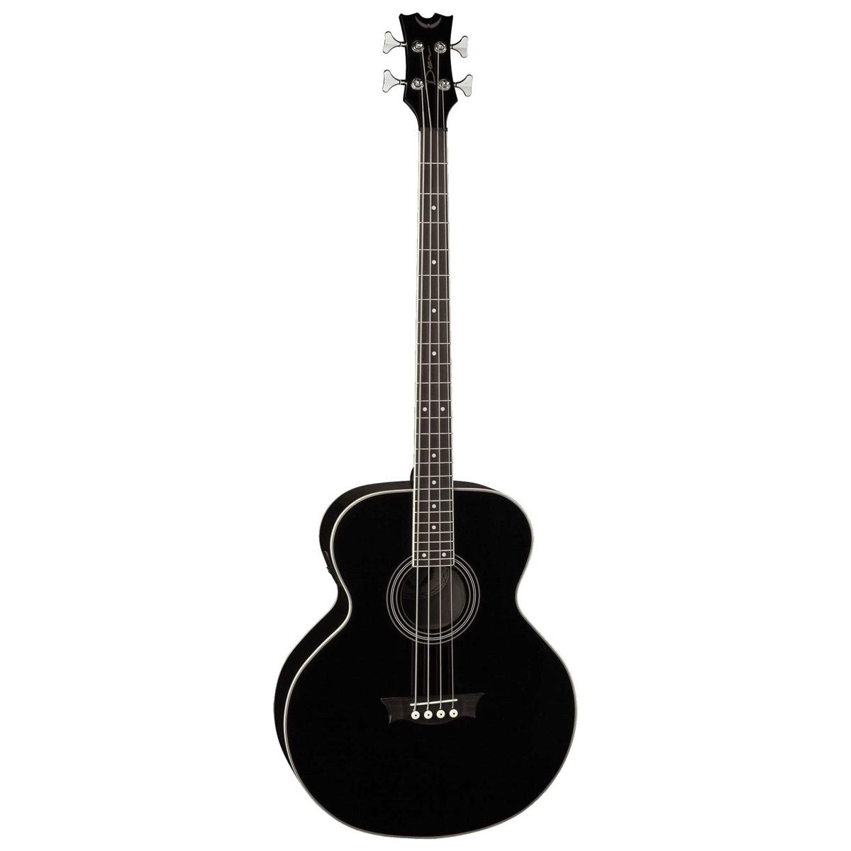 

Dean Guitars Dean Acoustic Electric Bass Guitar, Rosewood Fretboard, Classic Black