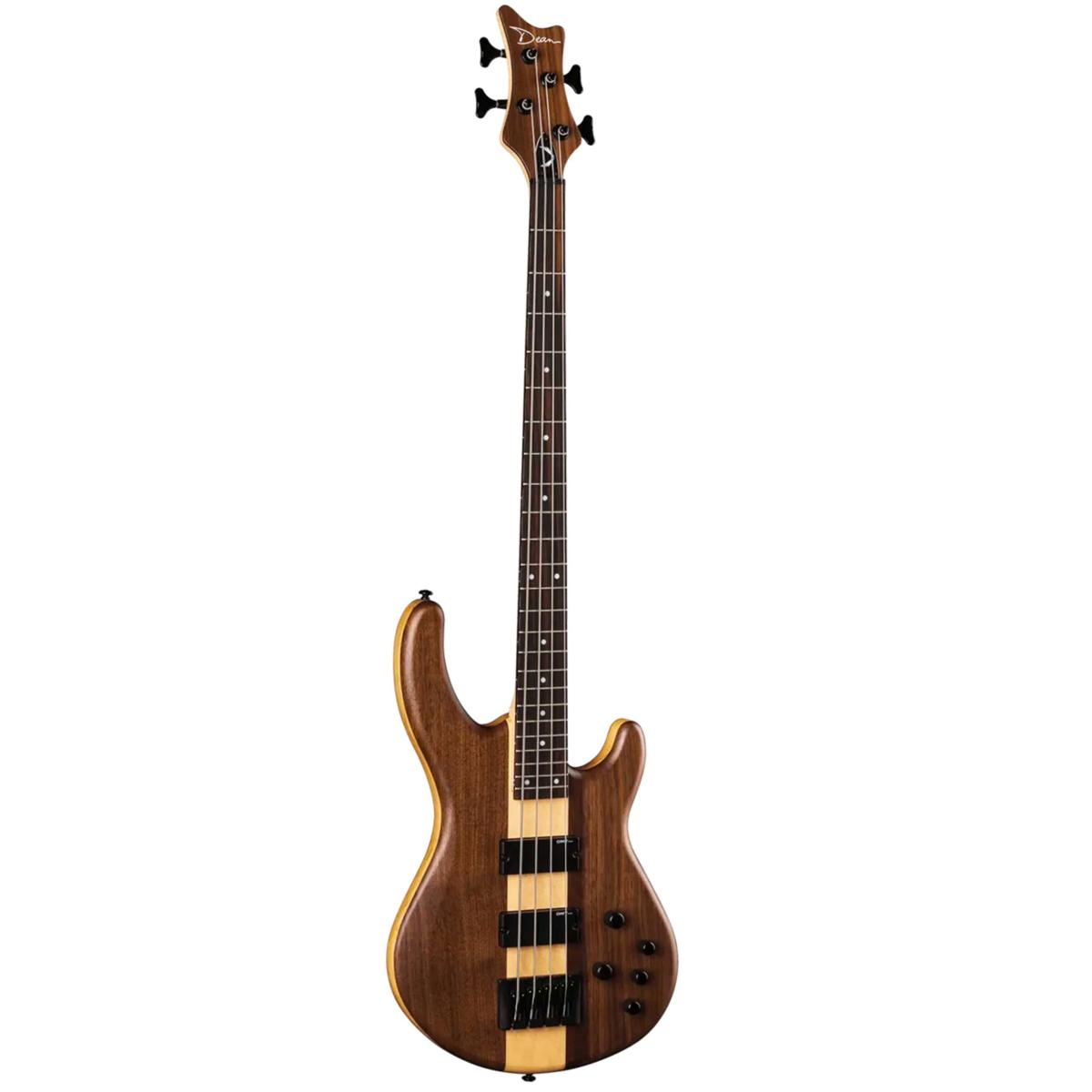 Dean Guitars Dean Edge Pro Electric Bass Guitar, Ebony Fretboard, Walnut Satin Natural -  EP4 SEL WAL