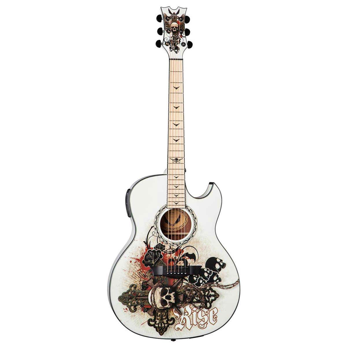 

Dean Guitars Dean Exhibition Acoustic Electric Guitar, Maple Fretboard, Resurrection Graphic