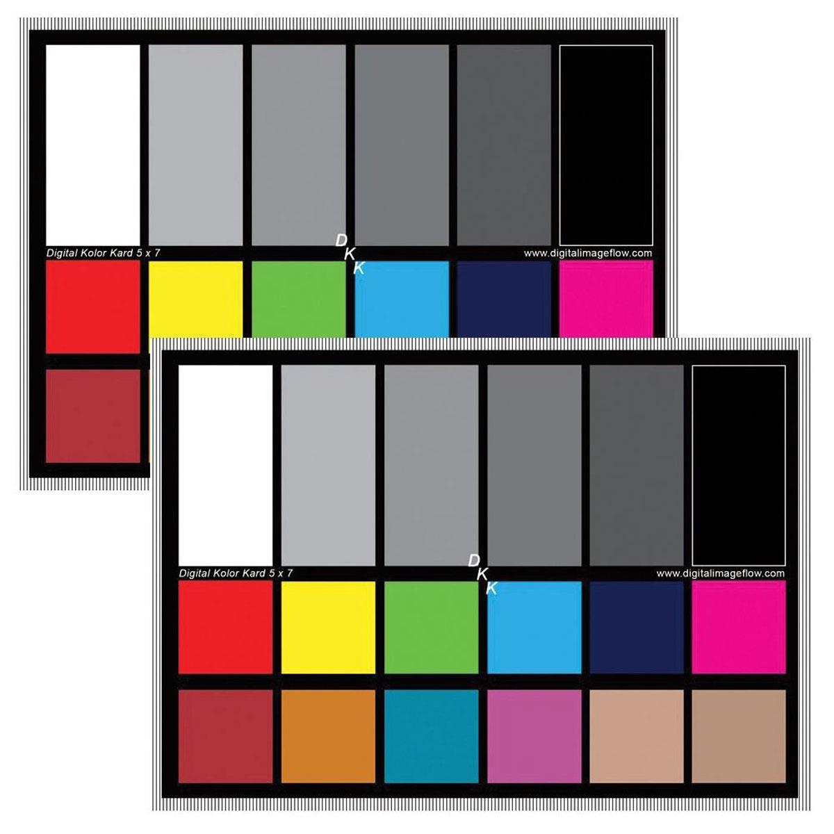 Image of DGK Color Tools 5x7&quot; DKK Color Calibration Chart Set