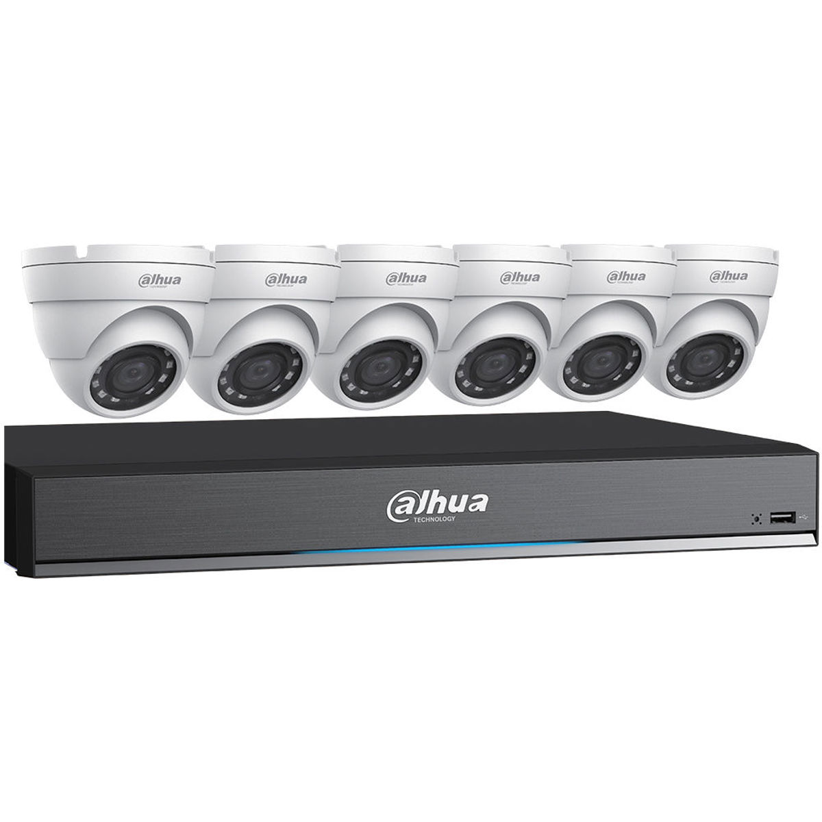 

Dahua C785E63 HDCVI Security System Includes 6x 5MP Eyeball Cameras & 4K DVR