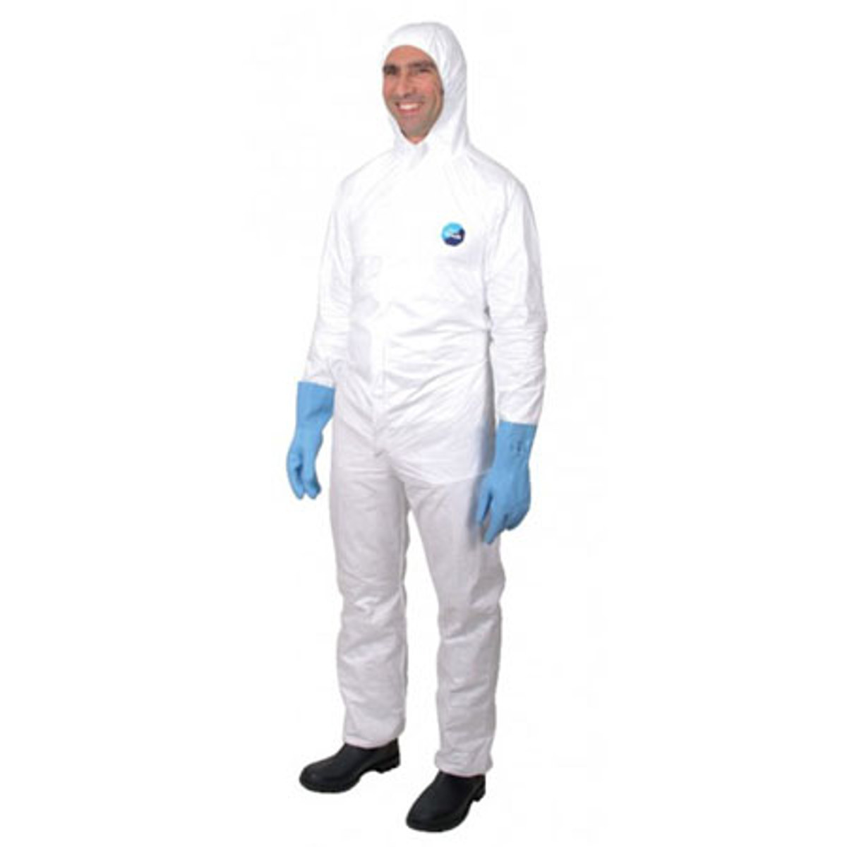 

Tyvek 2XL Coverall with Hood, Elastic Wrists and Ankles, White