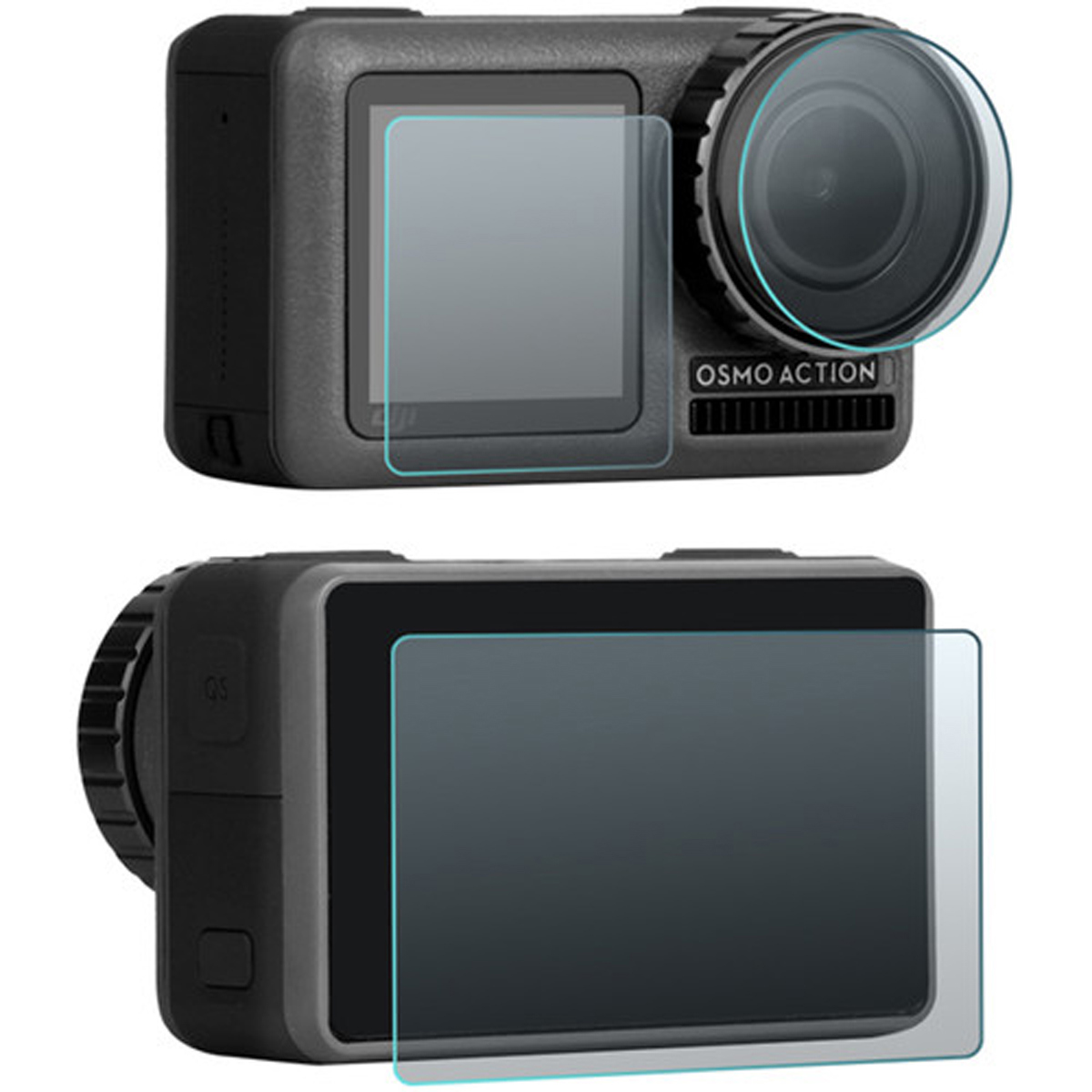 

DigitalFoto Solution Limited DigitalFoto Solution Tempered Glass film for OSMO ACTION Lens Film Plus Screen Film Combo, 2 Set