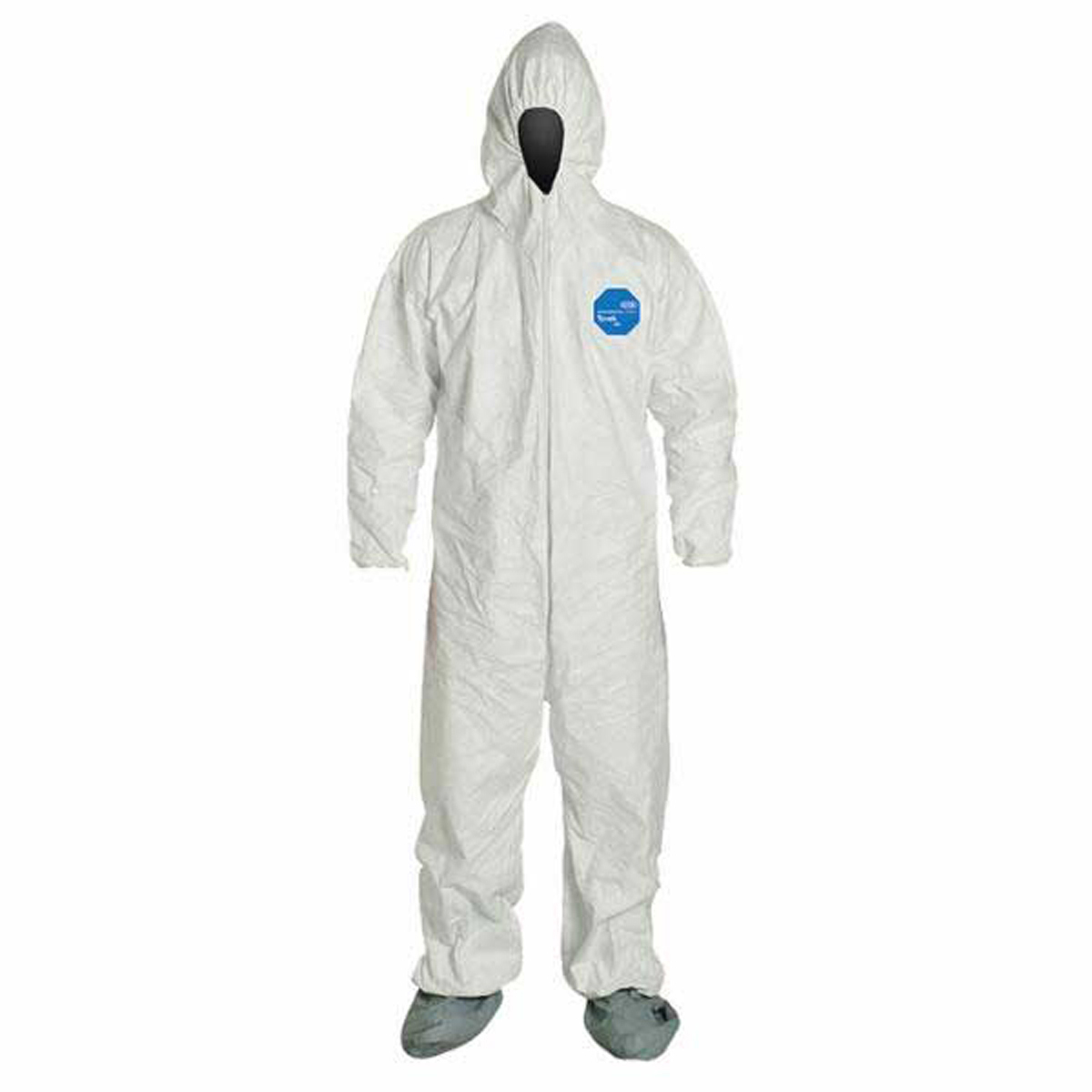 

DiVal Tyvek Coverall with Hood and Boot, 3XL, 25/Case, White