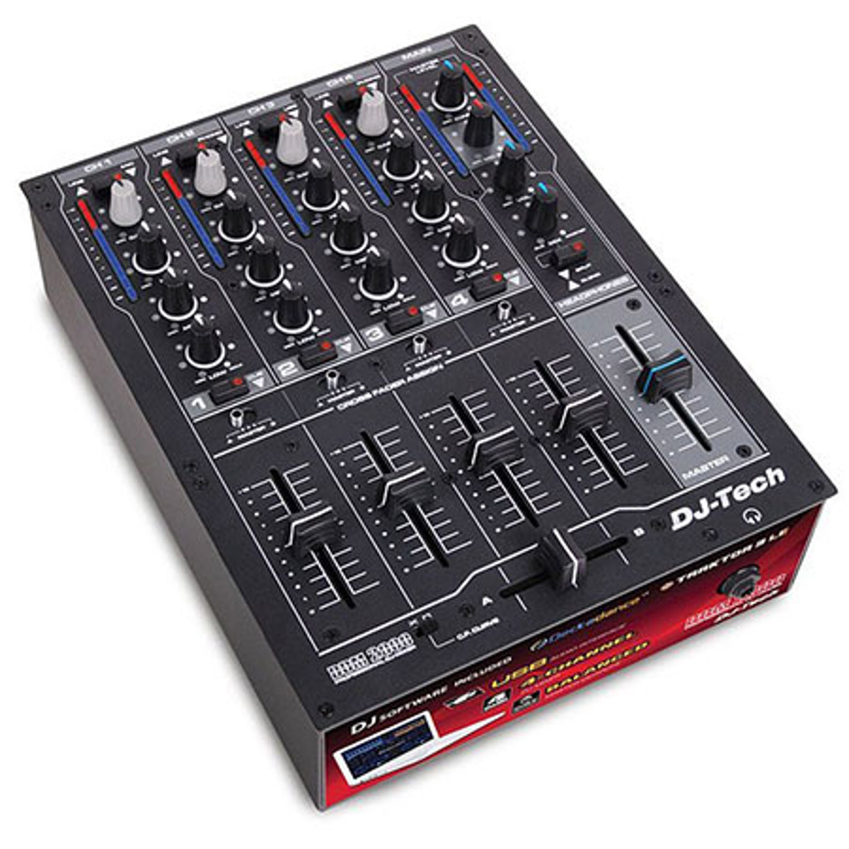 

DJ Tech DDM 2000 USB Professional 4-Channel USB DJ Mixer