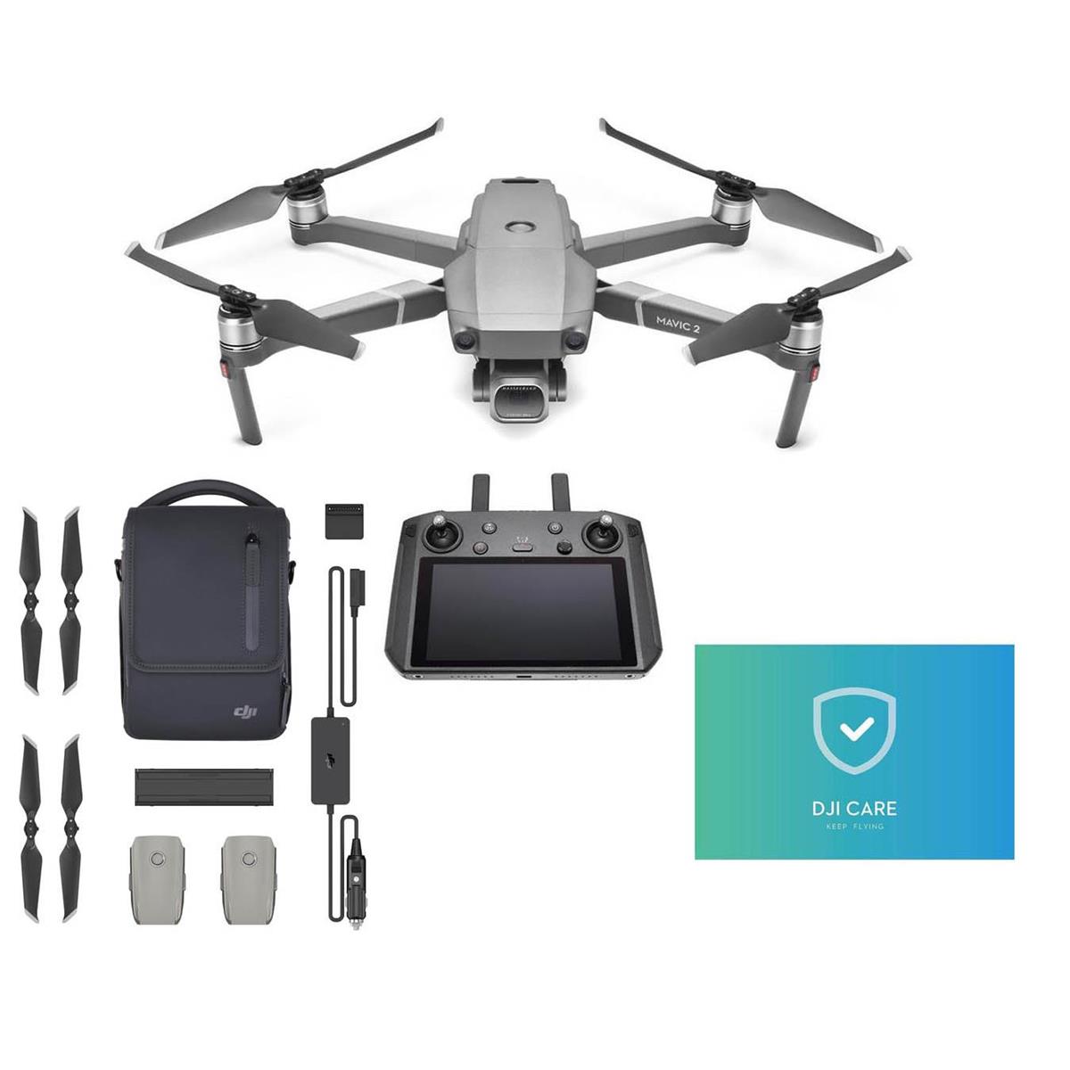 DJI Mavic 2 Pro Drone with Smart Controller, Fly More Kit and Care Refresh -  CP.MA.00000021.01 C