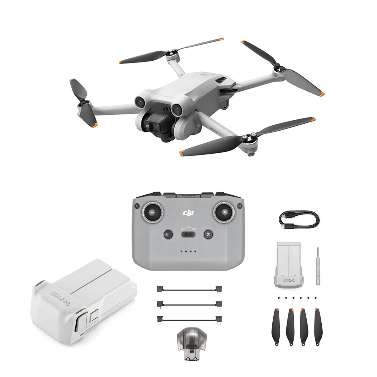 

DJI Mini 3 Pro Drone with RC-N1 Remote Controller, Extra Battery