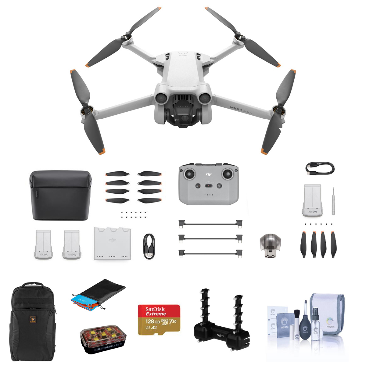 

DJI Mini 3 Pro Drone with RC-N1 Controller, Fly More Kit, Complete Acc. Kit