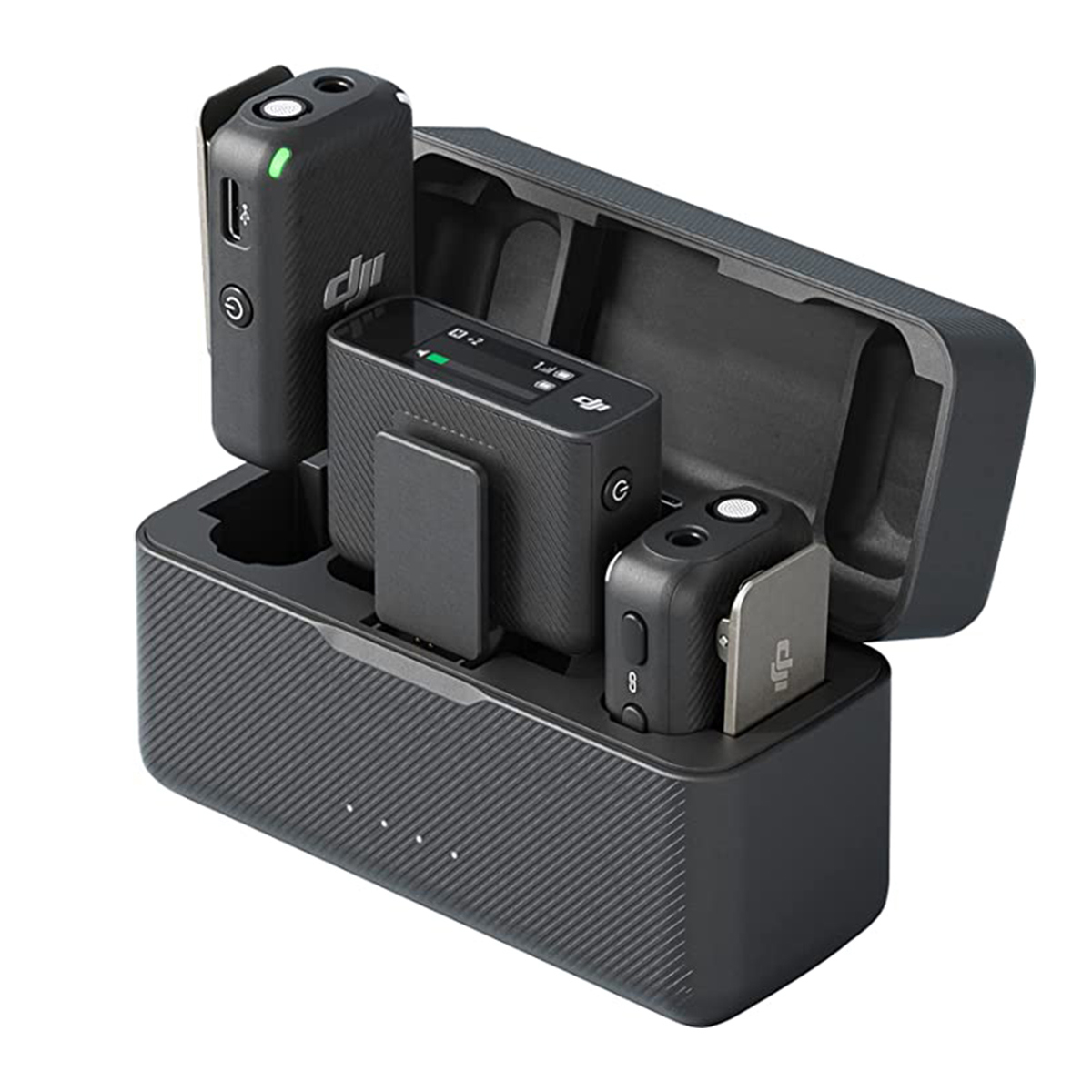 

DJI Mic Dual-Transmitter Compact Wireless Microphone System/Recorder, 2.4 GHz