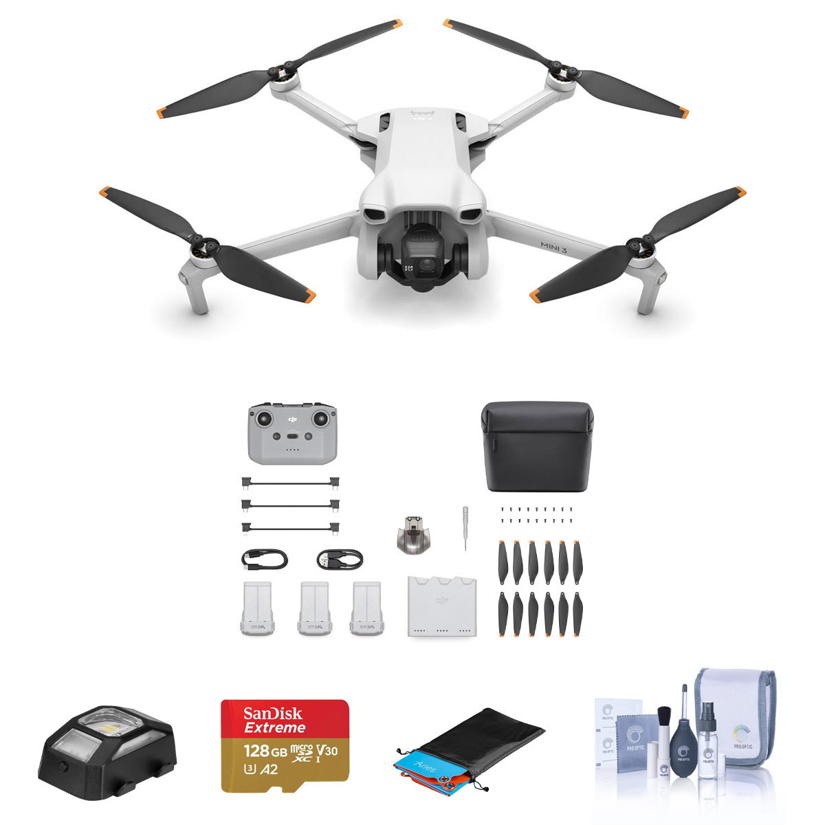 

DJI Mini 3 Drone Fly More Combo with RC-N1 Controller with Essential Acc. Kit