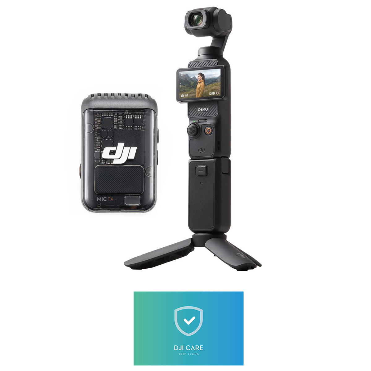 

DJI Osmo Pocket 3 Gimbal Camera Creator Combo with Care Refresh 2-Year Plan Card