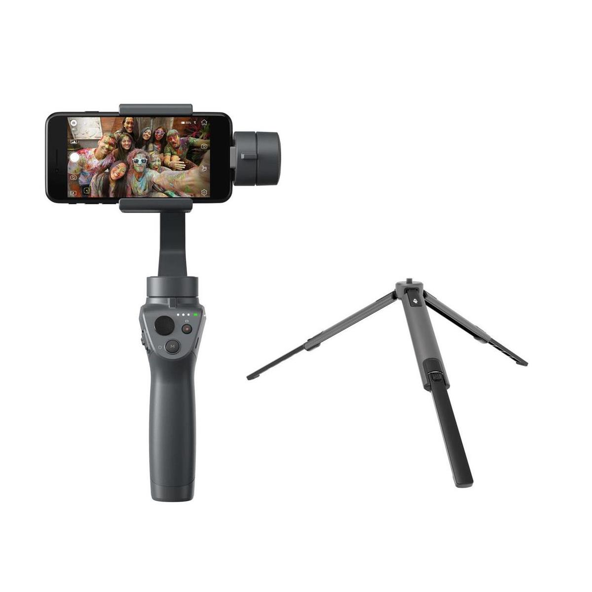 DJI Osmo Mobile 2 Handheld Smartphone Gimbal W/DJI Part 3 Tripod for Osmo 4K -  CP.ZM.00000064.01 A