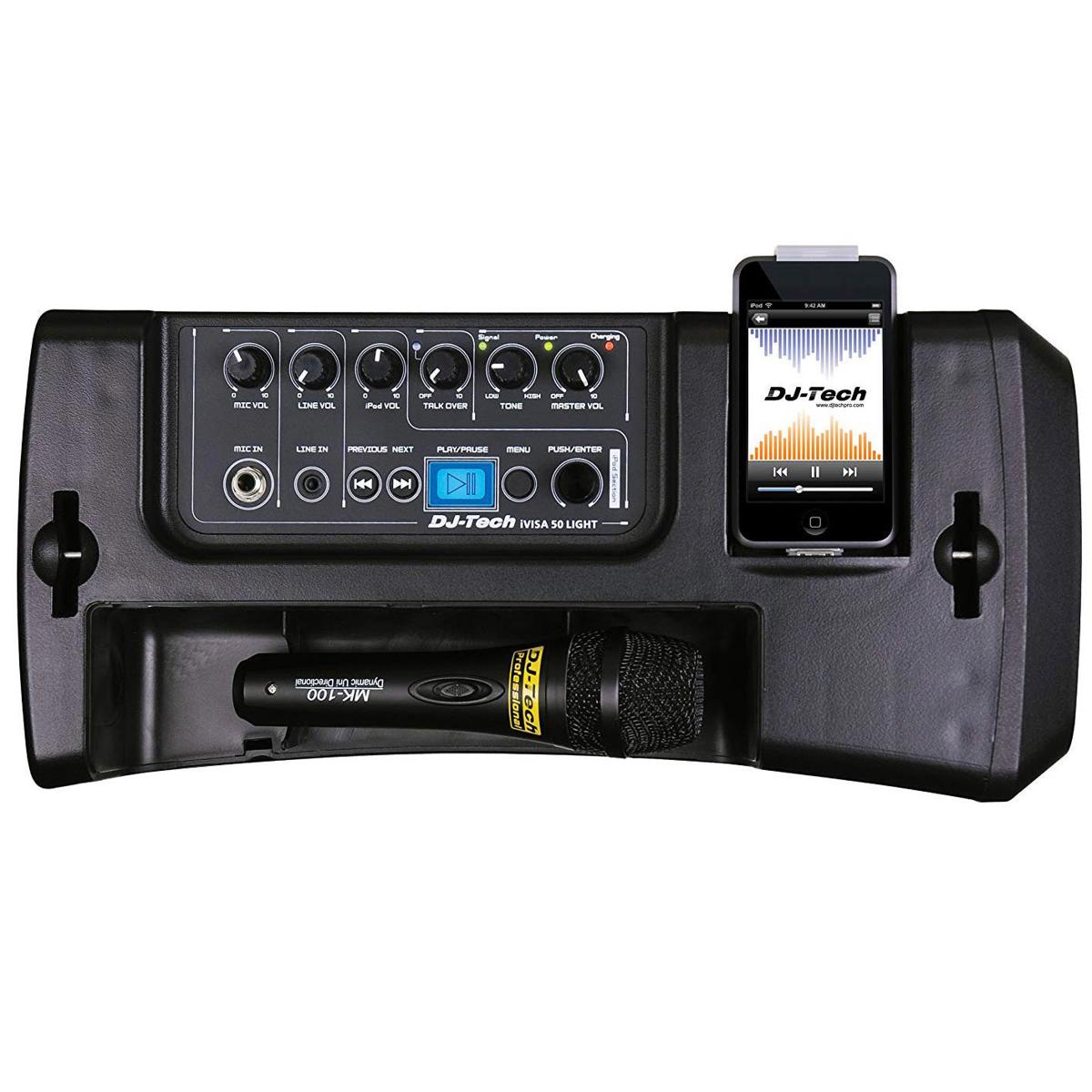 Photos - Other Sound & Hi-Fi DJ Tech 50W Max Wireless Public Address System with Mic and iPod Dock IVIS 