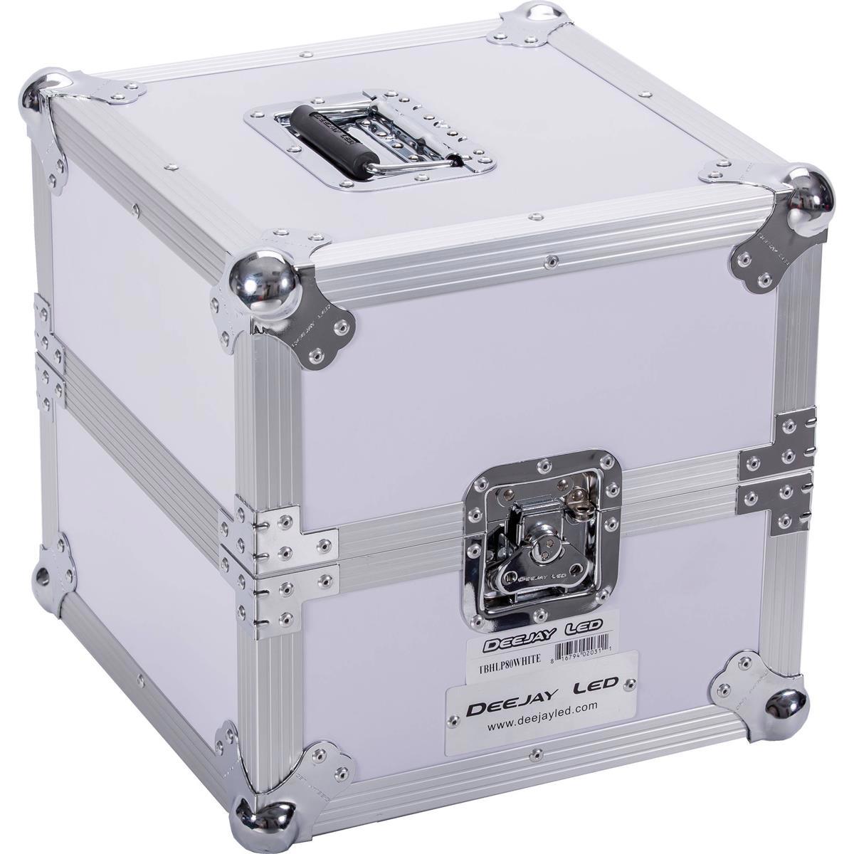 

Deejay LED Fly Drive Heavy Duty Deluxe LP Case for 80 LP Records - White