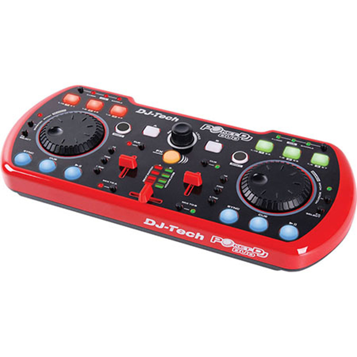 Image of DJ Tech Poket DJ Duo USB Powered DJ Controller with Integrated Sound Card