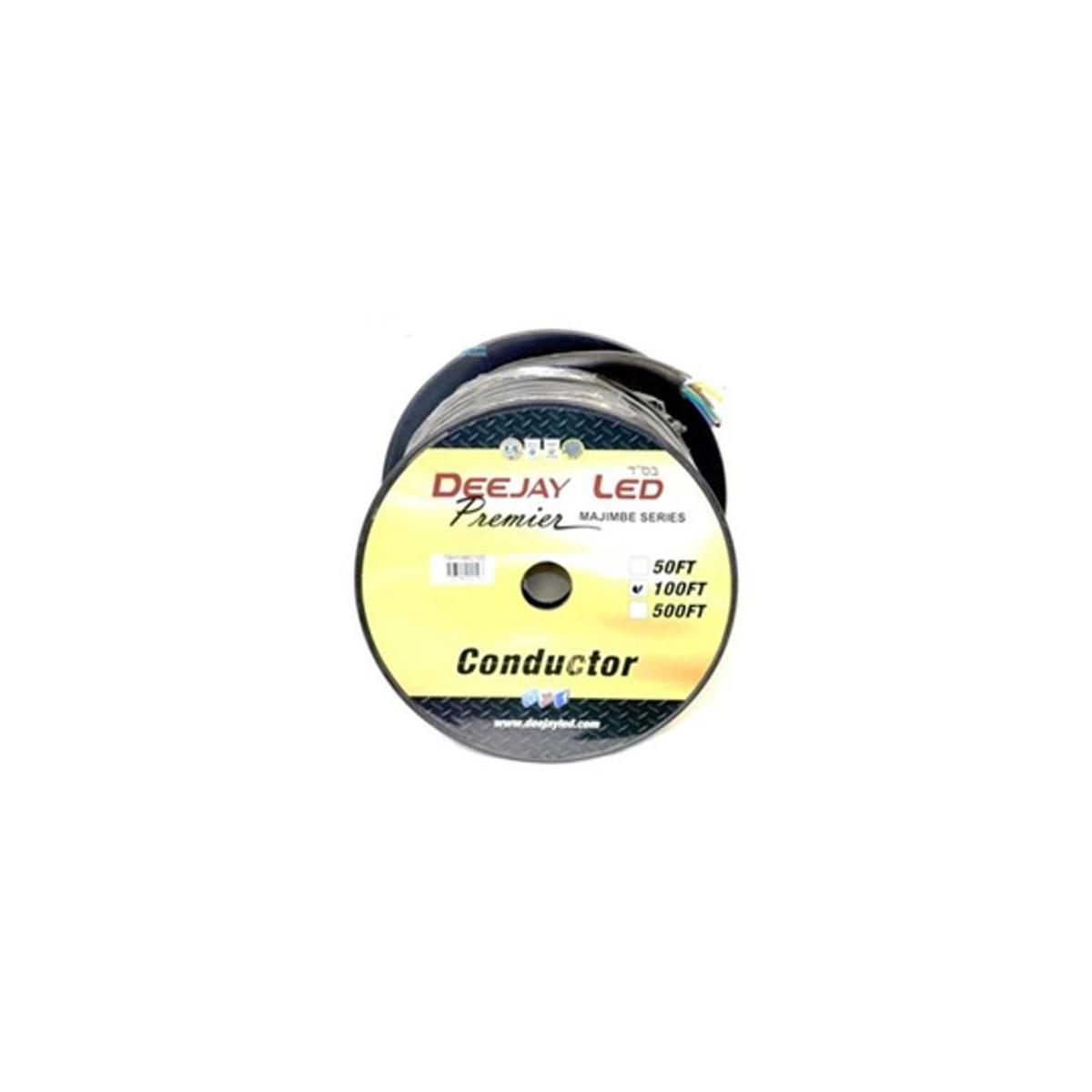 

Deejay LED 100' 8-Conductor 14 Gauge Stranded Cable with Single Black Jacket