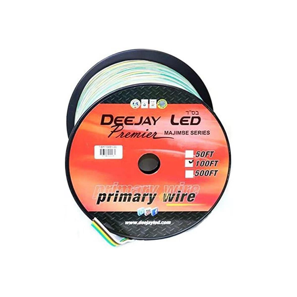 Image of Deejay LED 100-Foot 4-Conductor 16 Gauge Primary Stranded Cable for Car &amp; Truck