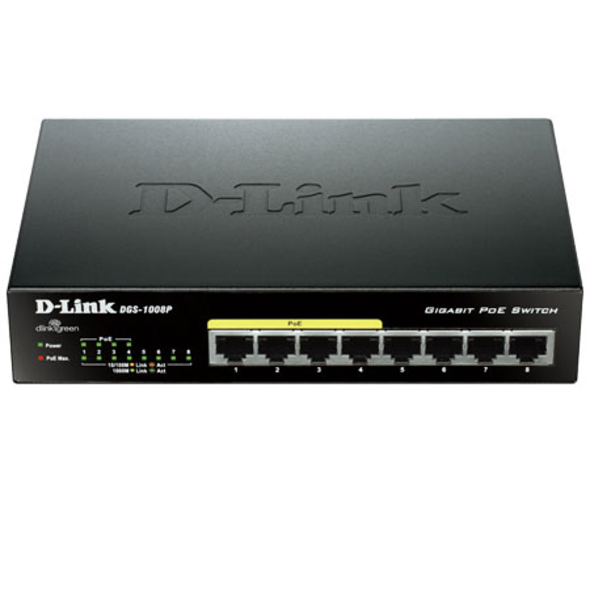 

D-Link DGS-1008P 8-Port Gigabit Ethernet PoE Switch