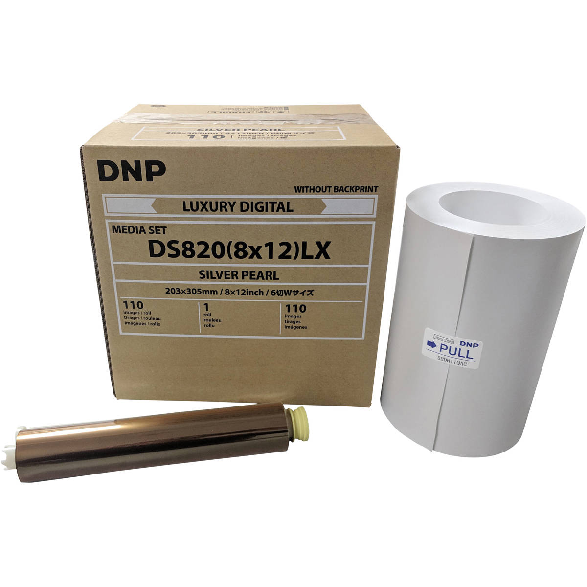 

DNP DS820A Printer Luxury Media, 8x12" Silver Pearl Roll, 1-Pack