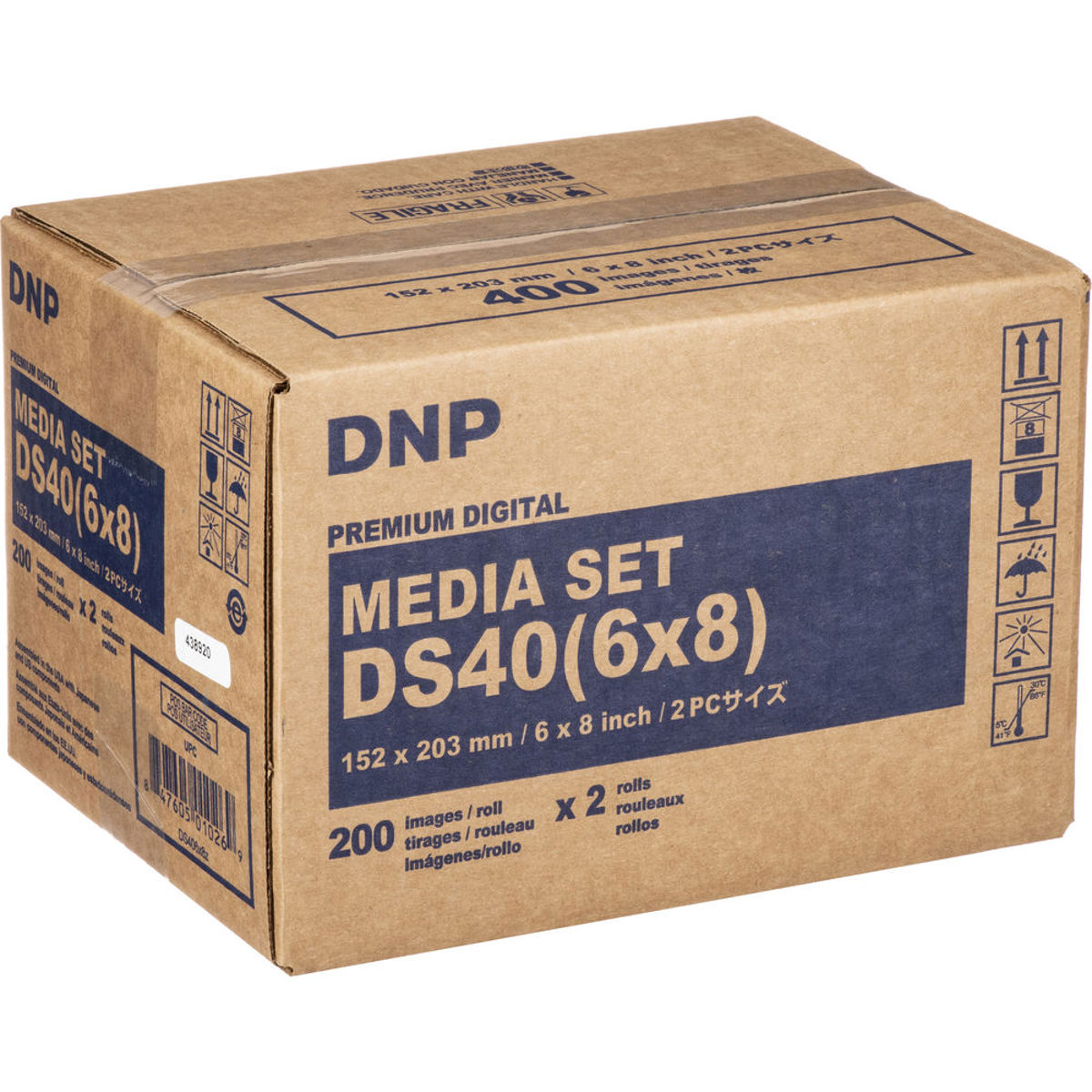 

DNP DS40 6" x 8" Dyesub Printer Paper, 400 Glossy Prints