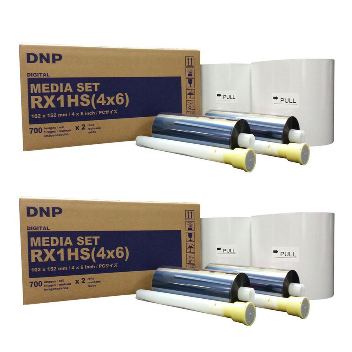 

DNP 2x Print Media for DS-RX1HS Printer - 4x6 700 Prints Per Roll (1400 Total)