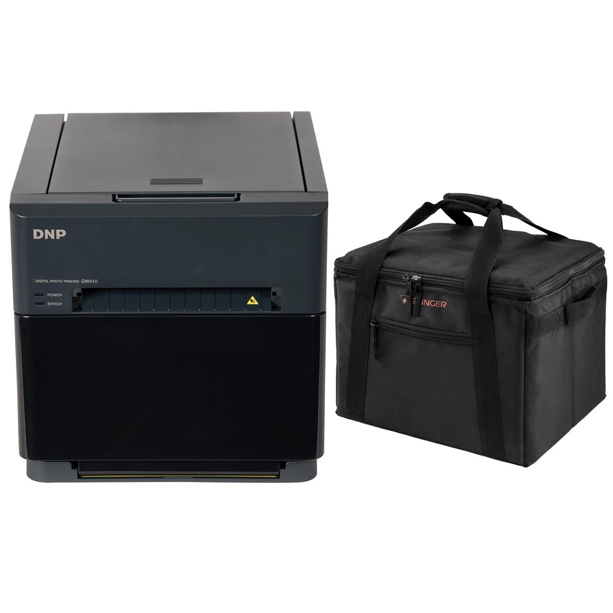 Image of DNP QW410 4.5&quot; Dye Sublimation Printer 300x300dpi W/Slinger Padded Printer Case