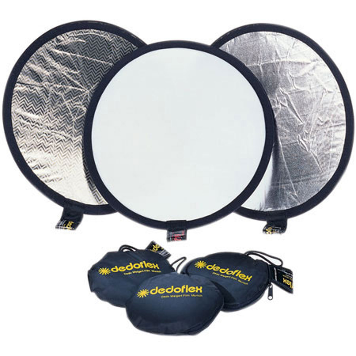 

Dedolight 12" Circular Collapsible Disc Reflector, Soft Gold / White #DFGW30