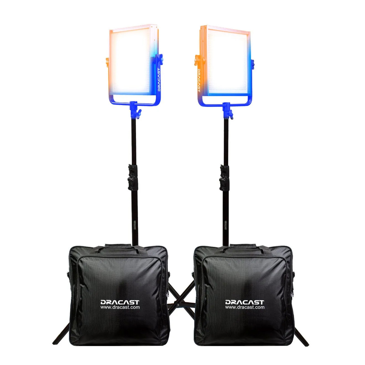 

Dracast LED1000 Pro Bi-Color 2-Light Kit with Gold-Mount Battery Plates & Stands