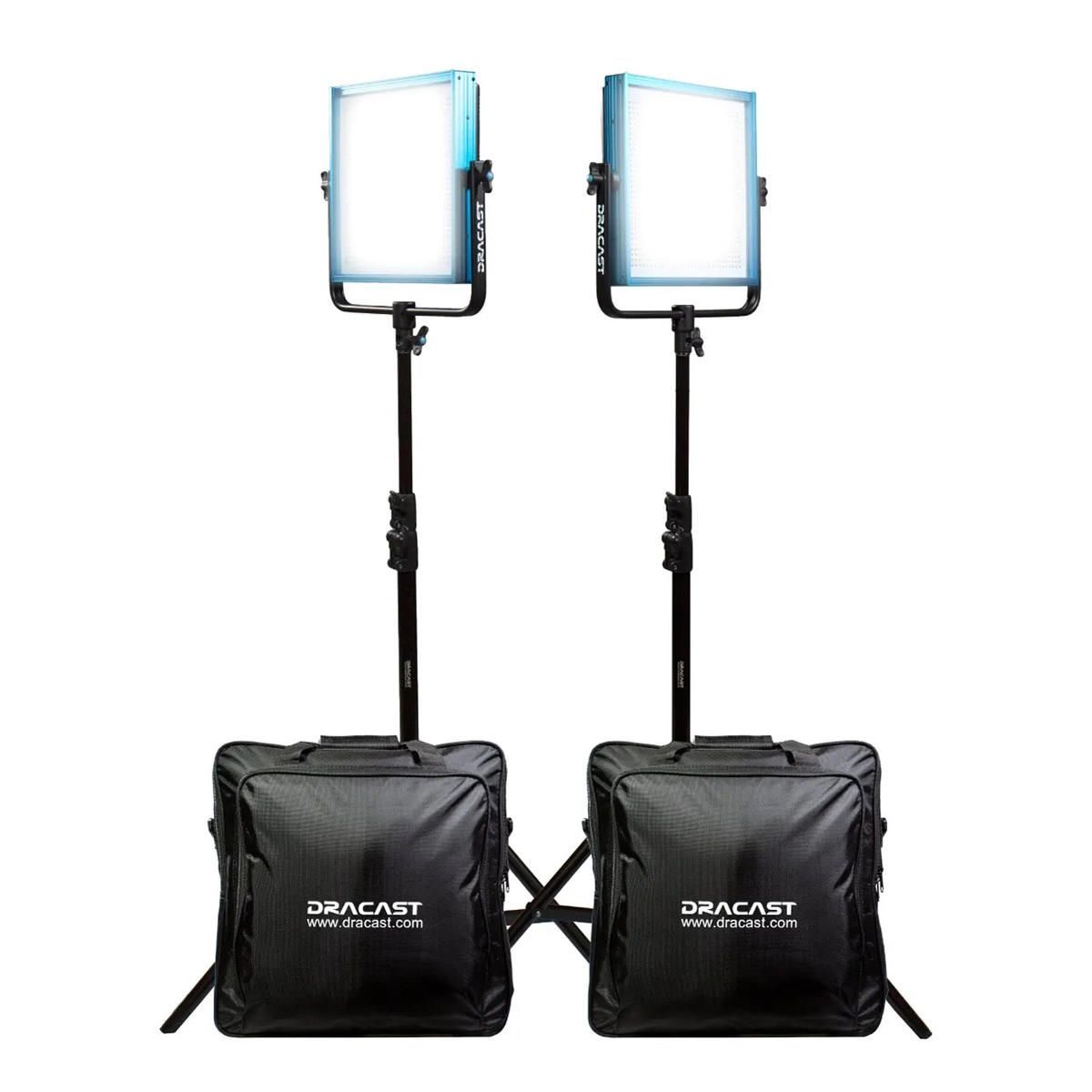 

Dracast LED1000 Pro Daylight 2-Light Kit with Gold-Mount Battery Plates & Stands