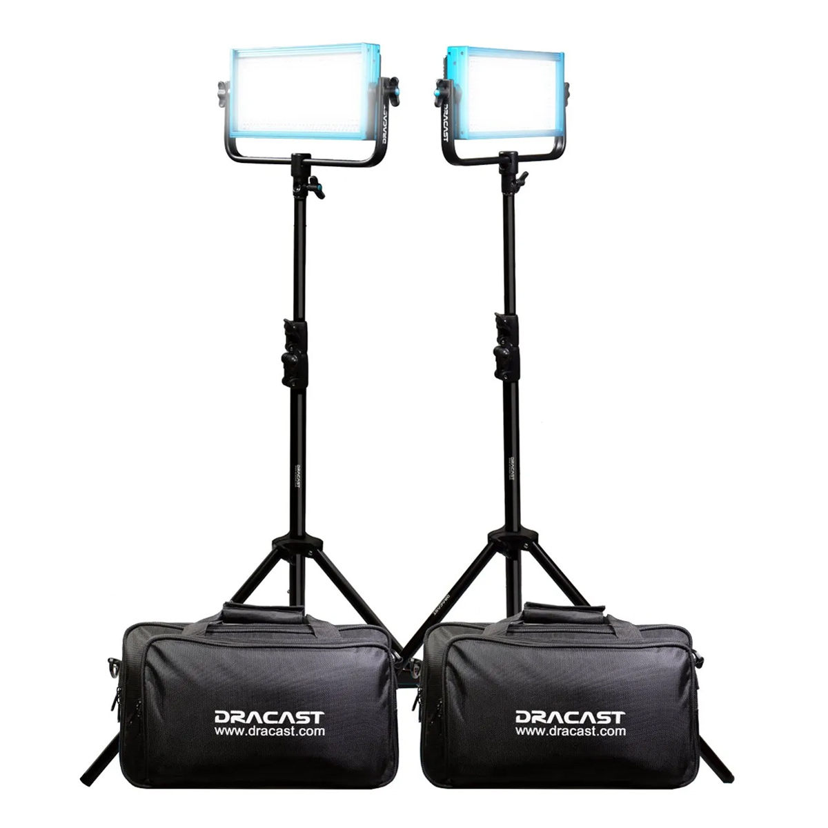 

Dracast LED500 Pro Daylight 2-Light Kit with Gold-Mount Battery Plates & Stands